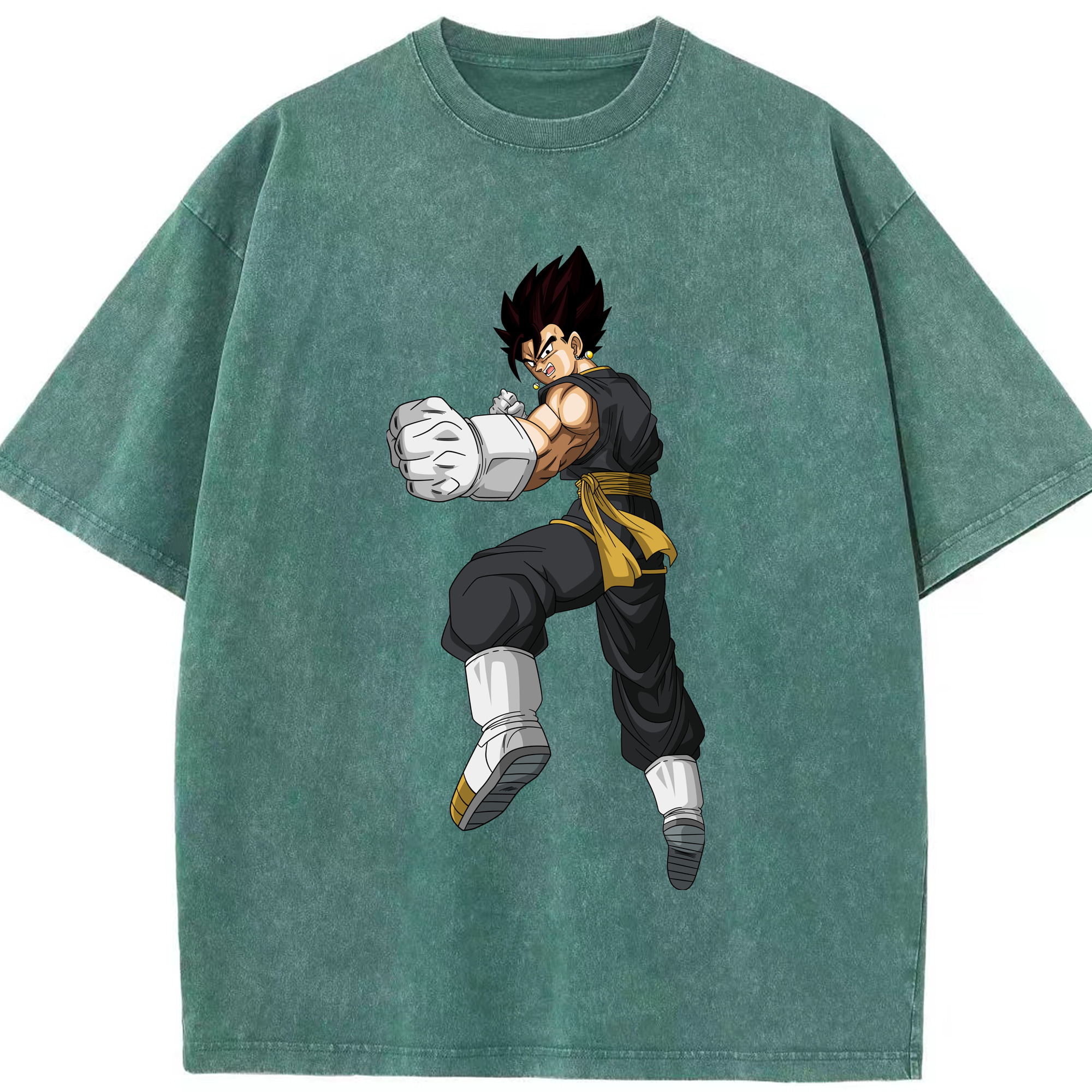（画像用） ドラゴンボール ベジット DRAGON BALL Vegetto 綿100% ヴィンテージ風 半袖Tシャツ（フロントプリント）